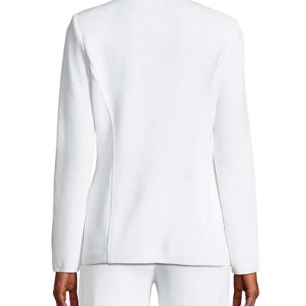 St. John Santana Knit Blazer W/ Pocket Flap Detail - Picture 4 of 5